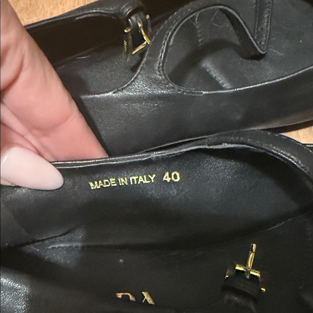 Prada Women's Black Leather Loafers - Picture 2 of 3